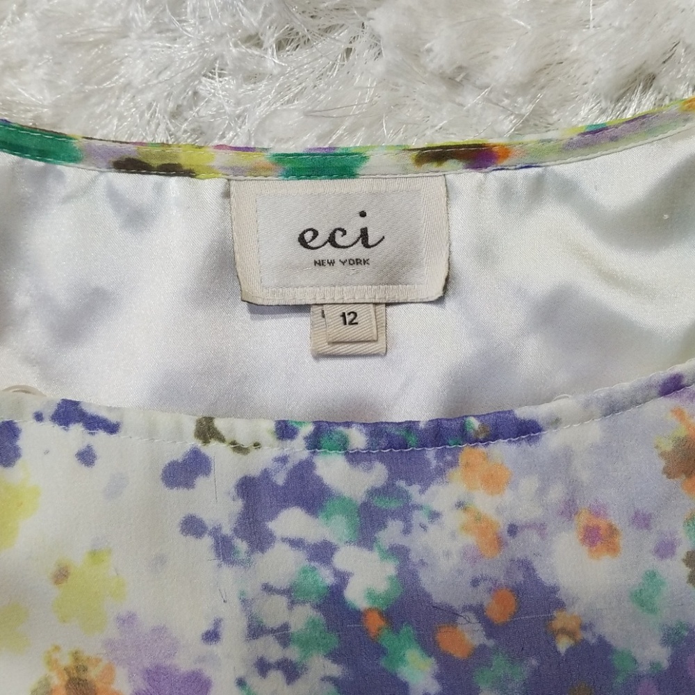 ECI Floral Print Chiffon Dress - Picture 6 of 6